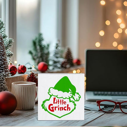 Funny Christmas Decor Christmas Decorations for Home Novelty Christmas Signs Christmas Holiday Decor Christmas Vacation Decorations Xmas Vacation Sign Merry Xmas Decorations 5 x 5 Inches