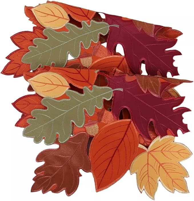Generic Thanksgiving Fall Harvest Leaves Table Runner - 13 x 36 Inches
