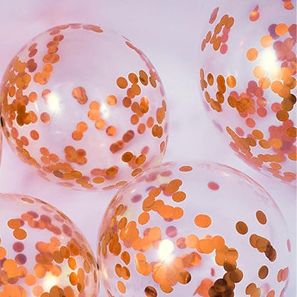 Orange Metallic Shiny Round Confetti 0.6 Inch-Table Sequin Confetti for Party Wedding Decoration(3.52 oz)