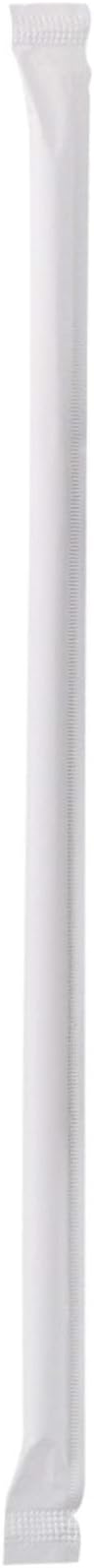 McKesson Flexible Plastic Straws, Individually Wrapped, 7 3/4 in, 500 Count