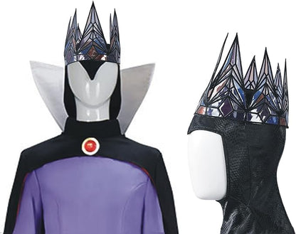 Advanced Crown - Highly Realistic for Evil Queen Tiara, Halloween Cosplay Party, Snow Stage Costume Accessories, Premium Gothic Headpiece, 23.5" x 7.2"