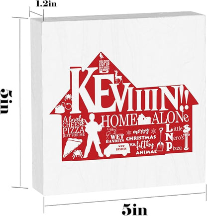 Christmas Vacation Decorations for Living Room Dining Table Christmas Holiday Decor for Room Merry Xmas Decor 5 X 5 Inches