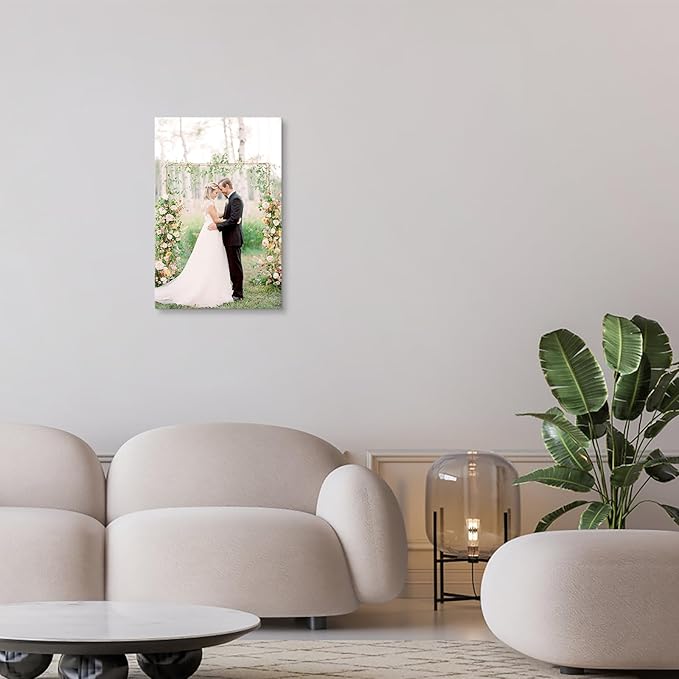 DBLAKI Personalized Custom Canvas Prints - Custom Framed Canvas Prints With Your Photos,Printed Photo To Canvas Wall Art Ideal for Home Decor Gifts Keepsakes 12" x18"