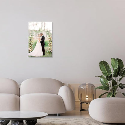 DBLAKI Personalized Custom Canvas Prints - Custom Framed Canvas Prints With Your Photos,Printed Photo To Canvas Wall Art Ideal for Home Decor Gifts Keepsakes 12" x18"