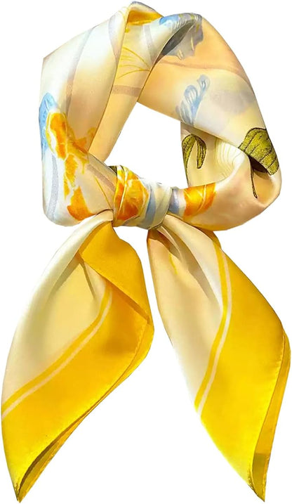 Neck Scarf For Womens Silky Head Scarves Hair Bandanas Square Scarf Fashion Accessories lightweight