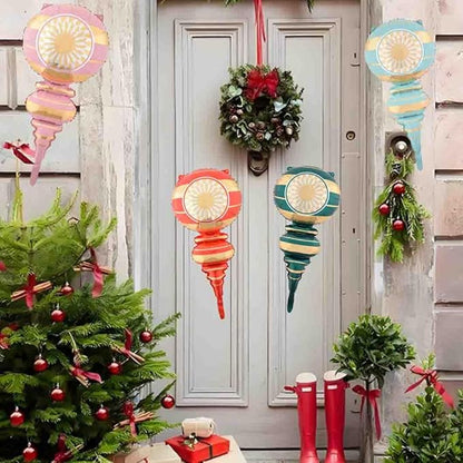 Christmas Ballooons Set Christmas Gourd Balloons Xmas Mylar Colorful Balloons Kit for Christmas-Themed Party Birthday Party Supplies Decorations 4 PCS