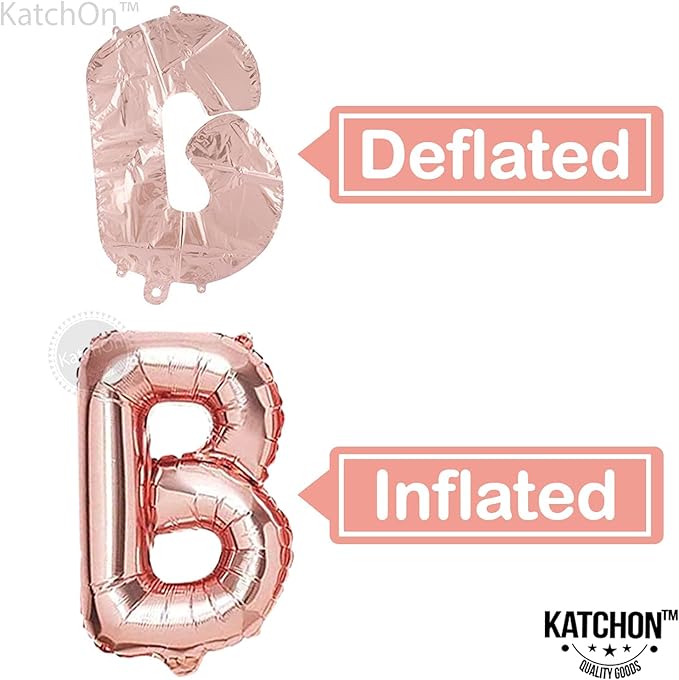 KatchOn, Bride Balloons Rose Gold Set - 16 Inch, Pack of 15 | Bachelorette Party Decorations | Rose Gold Bride Balloon | Bridal Shower Decorations, Bachelorette Balloons
