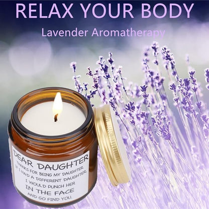Mothers Day Gifts for Daughter, Daughter Gifts from Mom and Dad, Birthday Gift for Daughter Adult, Daughter Candle for Graduation Wedding