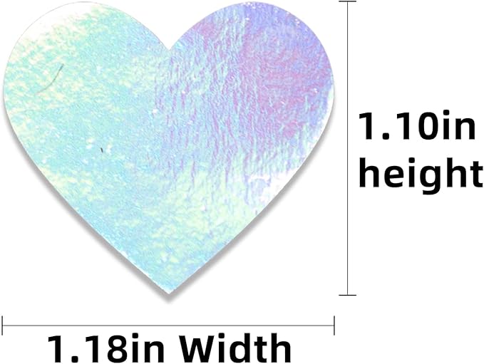 Paper Confetti Iridescent Party Decorations - 300Pcs Paper Heart Confetti Girl Birthday Decoration Baby Bridal Shower Wedding Engagement Bachelorette Mothers Valentines Galentines Day Decor