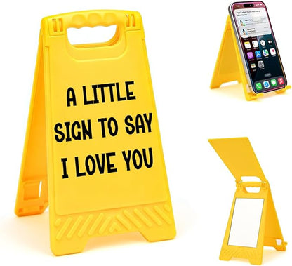 Funny I Love You Sign Valentine's Decoration Christmas Anniversary Present Cute Birthday Wedding Gift for Girlfriend Boyfriend Wife Fiancee 3 X 5.3 inch