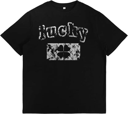 St. Patrick's Day Celebration Tee Beer Graphic Big and Tall Short Sleeve Cotton Festival Casual Gym Workout Tshirts