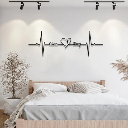 Personalize Infinity Metal Sign, Infinity Heart Metal Wall Art, Custom Infinity Metal Name Sign, Family Wall Decor, Infinity Decor, Anniversary, Wedding Gifts, Infinity Sign Metal Art, Wall Décor