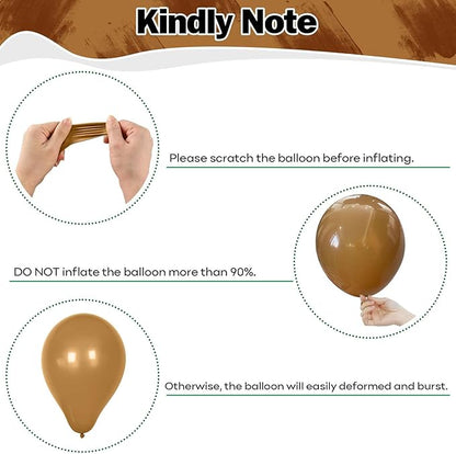 Green Brown Balloons 60 Pcs Jungle Safari Sage Green Brown Gold Cream Balloons Retro Khaki Avocado Apricot Balloon for Boys Giraffe Woodland Animal Baby Shower Birthday Party Decorations