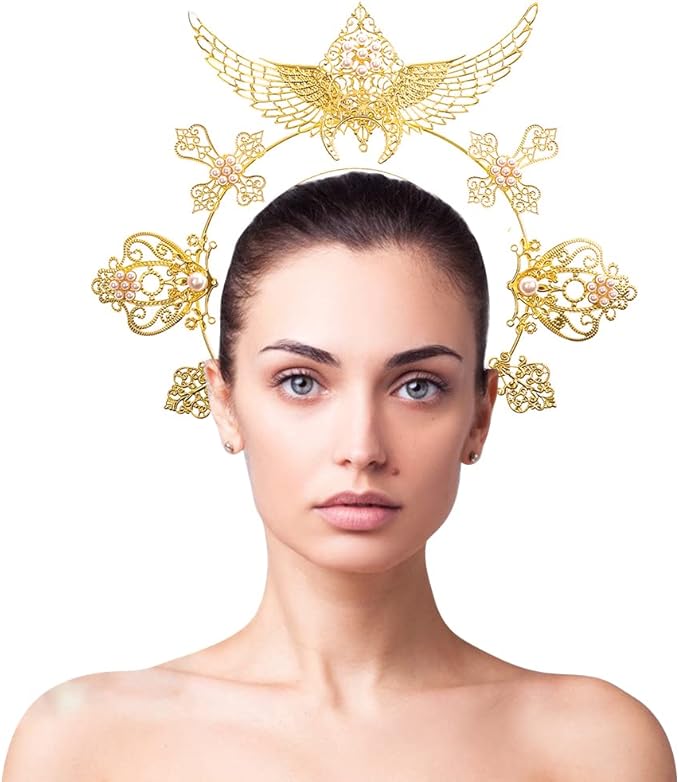 Bubbmi Women Halo Goddess Headband Costume Masquerade Headwear