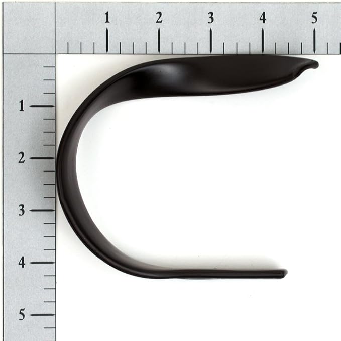Sashay Metal Curtain Holdback Set of 2, Oil Rubbed Bronze – Additional Colors Available - Universal Style, Window Treatments, Easy Installation, Tiebacks, Wall Mounted, Drapery, Home, Bedroom, Office