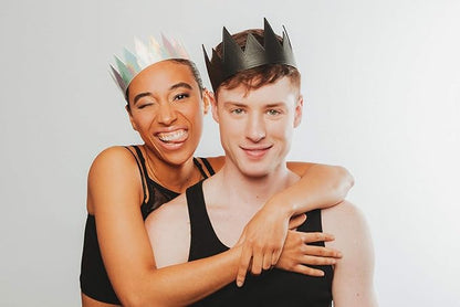 King Queen Princess Prince Crown Hat - Short Spike - Fully Adjustable