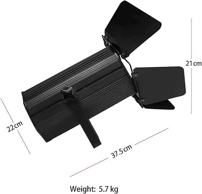 SHEHDS LED Par Lights COB 200W Linear Zoom Spotlights Wash Lights with Barn Door Warm White(3000k) & Cool White(5700k) Stage Light DMX512 Sound Activated DJ Light for Church Wedding Theater-1 Pack
