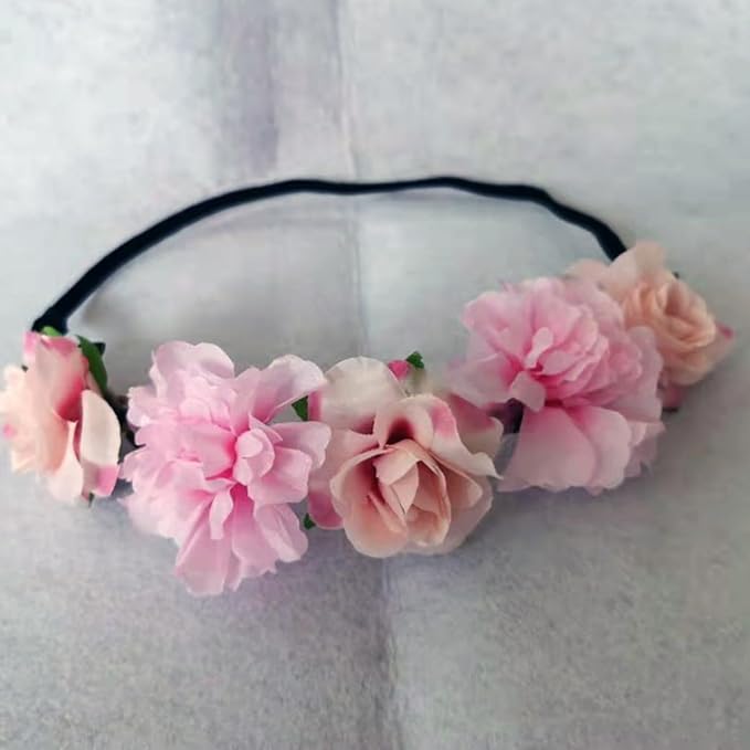 Women Headpieces Collection Accessories - 4PCS Boho Hair Wreaths, Flower Crowns, Tiaras for, Brides, Bridesmaids, Flower Girls, Weddings (A003-4PC)