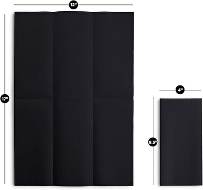 100 Linen-Feel Black Paper Napkins - Decorative Cloth-Like Black Dinner Napkins - Soft And Absorbent. For Kitchen, Party, Wedding, Bathroom Or Any Occasion. (Pack of 100)