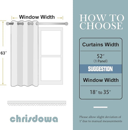 ChrisDowa Grommet Blackout Curtains for Bedroom - Thermal Insulated Room Darkening Curtains for Living Room (1 Panel Set, Forest Green,52W x 63L)