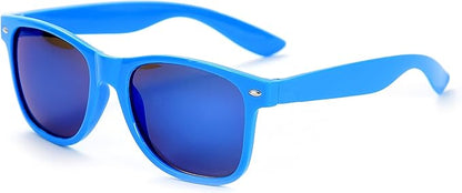 Fsmiling Blue Sunglasses Bulk Adult Party Sunglasses 80s Glasses Shades for Men Women Party Favors-15Pack,UV Protection