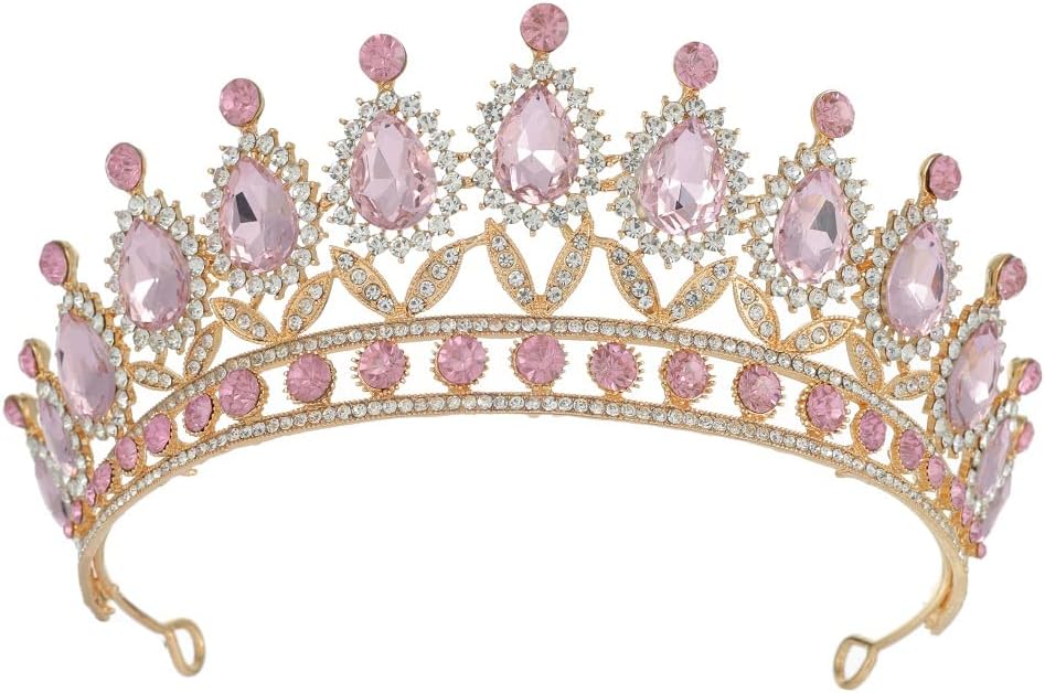 Kamirola Tiaras Princess Crown for Women and Girls Crystal Headbands for Bridal, Princess for Wedding and Party(TR21)