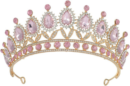 Kamirola Tiaras Princess Crown for Women and Girls Crystal Headbands for Bridal, Princess for Wedding and Party(TR21)