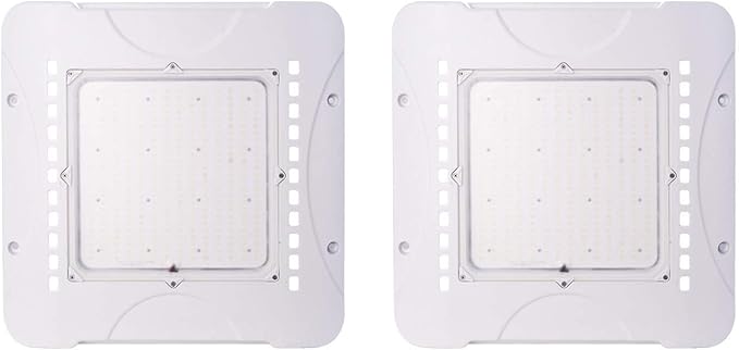 LED Canopy Lights 240W 33600 Lumens 5000K Daylight White 850W HID/MH Equivalent,Die Cast Aluminum Waterproof IP65,Commercial Area & Outdoor Lighting,Ceiling Lighting Fixtures (2 Pack)