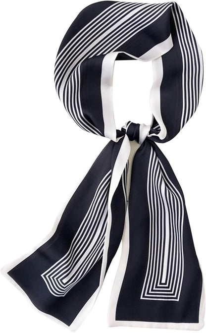 Head Scarf Hair Neck Scarves For Women Purse Bag Scarfs For Handbags Silky Long Thin Satin Headscarf Fashion