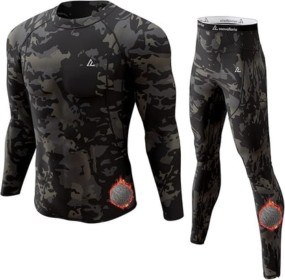 CL convallaria Thermal Underwear Long Johns Set Mens Winter Gift Hunting Gear Sport Base Layer Bottom Top