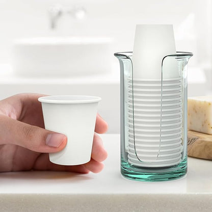 200 Count 3 oz Disposable Coffee Cups, Bathroom Mouthwash Cups, Leak-Free Food Safe Small Paper Mini Cup