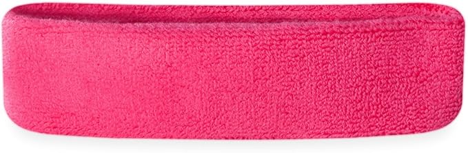 Suddora Workout Headband for Men and Women, Moisture-Wicking Athletic Sweatband, Lightweight Cotton Terry Cloth Bands for Basketball, Tennis, Football, Gym, Running, Cosplay & Costumes