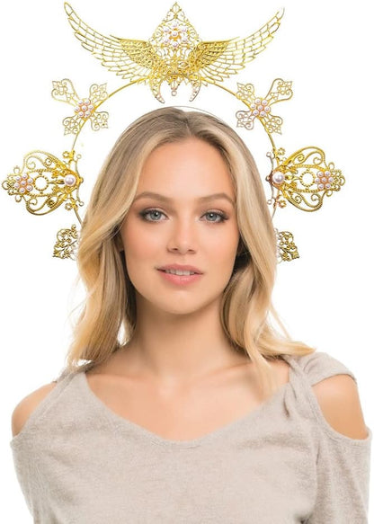 Bubbmi Women Halo Goddess Headband Costume Masquerade Headwear