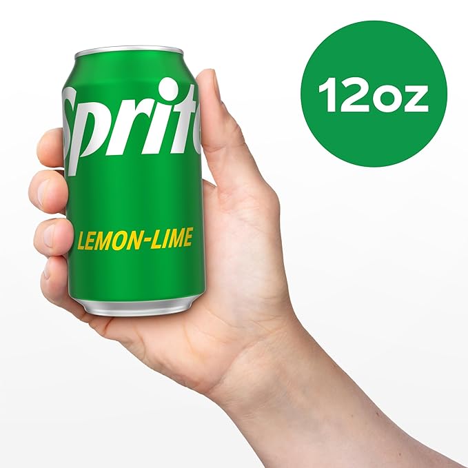 Sprite Lemon Lime Soda Soft Drinks, 12 fl oz, 12 Pack
