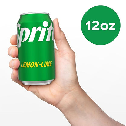 Sprite Lemon Lime Soda Soft Drinks, 12 fl oz, 12 Pack
