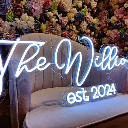 Custom Neon Sign, Personalized LED Neon Light Customizable for Wedding, Home, Bar, Salon, Party, and Business Decor – Light Up Name Sign for Events, Birthday Gifts, and Wall Decorations