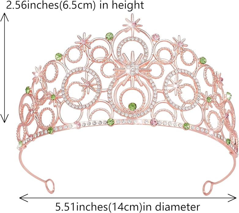 Stellar Crown for Women & Princess Tiaras, Wicth Merch Hat Accessories for Halloween, Bubble Headpiece for Women Party Dress Outfits