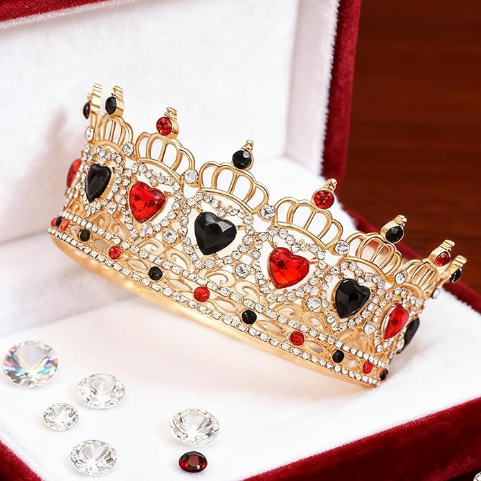 Crown for Women, Princess Crowns & Tiaras for Women, Rhinestone Wedding Crowns and Birthday Party Prom Cosplay Headdress