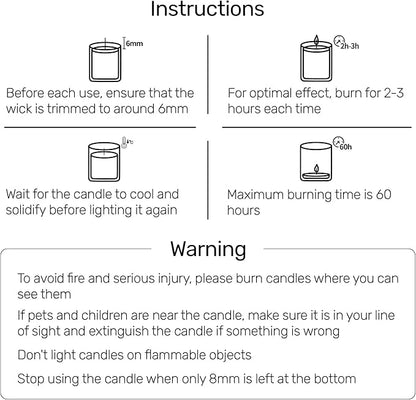 Odor Eliminating Candle, Berry Rum Scented Candle, Pet-Friendly Soy Candles, 60 Hours, 7 oz