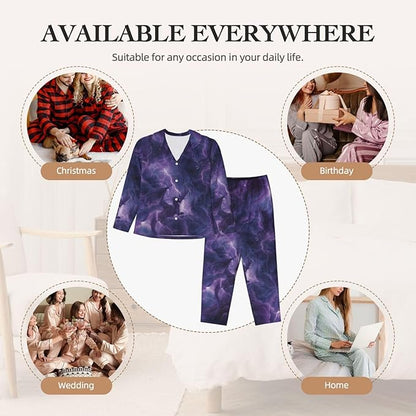 Retro Bee And Floral Women'S Pajama Sets Ultra-Soft Printed Sleepwear