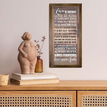 Gkwa Love is Patient Love is Kind Walls Art, 1 Corinthians 13 Walls Arts, God Wall Decor, Bible Quotes Wall Decor A073