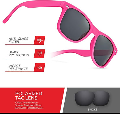 Retro Rewind Polarized Sunglasses for Men and Women - UV Protection Classic Sun Glasses