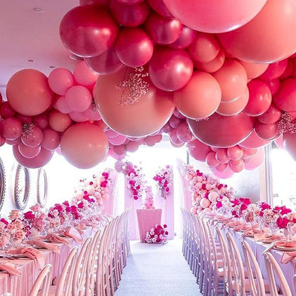 PartyWoo Hot Pink Balloons 4pcs 36 Inch Magenta Fuchsia Balloons for Baby Shower Gender Reveal Engagement Bachelorette Wedding Bridal Shower Anniversary Birthday Party Decorations Pink-Y12