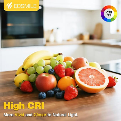 4 Inch 12 Pack Black Gimbal LED Recessed Lighting,2700K 3000K 3500K 4000K 5000K 5Color Selectable, 12W 1100LM CRI90+, 360°&90°Adjustable Eyeball Directional Wafer, ETL&FCC