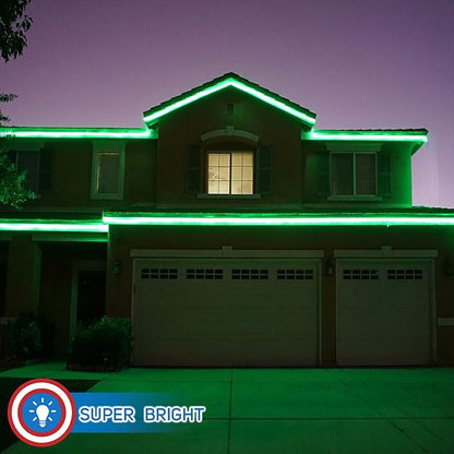 Russell Decor LED Rope Lights Festival Holiday Party Seasonal Christmas Decoration 30ft - 200ft Customized Available (Green, 40)