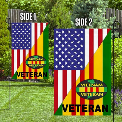 FLAGWIX Vietnam Veteran American Flag – USA Premium Polyester House Flag 30x40 – 4th of July, Veterans Day, Memorial Day, Independence Day Decorations for Home – Decorative Indoor Outdoor Flag