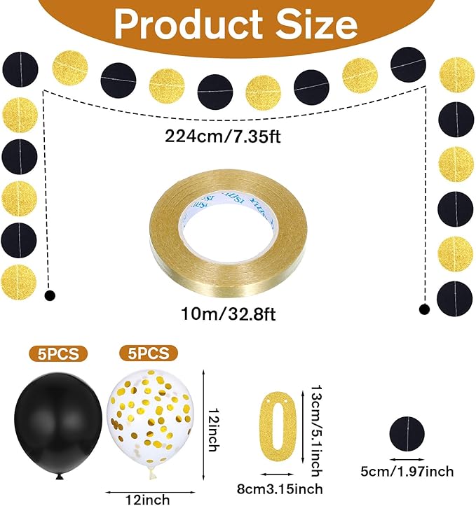 Rude That You're Leaving But OK Banner, Going Away Party Decorations, Funny Farewell Party Decorations Set with Black and Gold Glitter Perfect for Office Coworker Goodbye Party Decoration