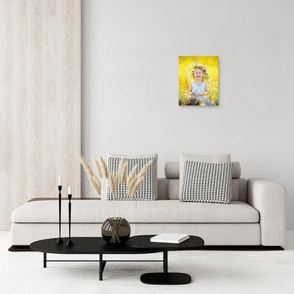 DBLAKI Personalized Photo to Canvas Print - Custom Canvas Prints With Your Photos,Custom Picture Frames Photo Prints Wall Art Ideal for Home Decor Gifts Keepsakes 8"x10"