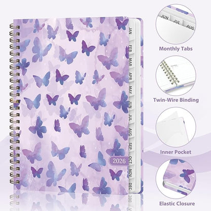 2026 Planner, Weekly and Monthly Calendar Academic Planner, Jan 2026 - Dec 2026, Planning Agenda Book for Desk Accessories and School Supplies - A5 (6.3'' x 8.5'')