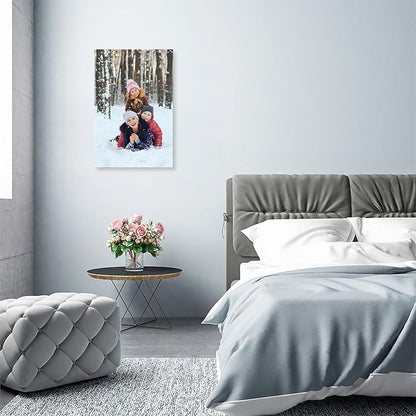 DBLAKI Personalized Custom Canvas Prints - Custom Framed Canvas Prints With Your Photos,Printed Photo To Canvas Wall Art Ideal for Home Decor Gifts Keepsakes 16" x24"